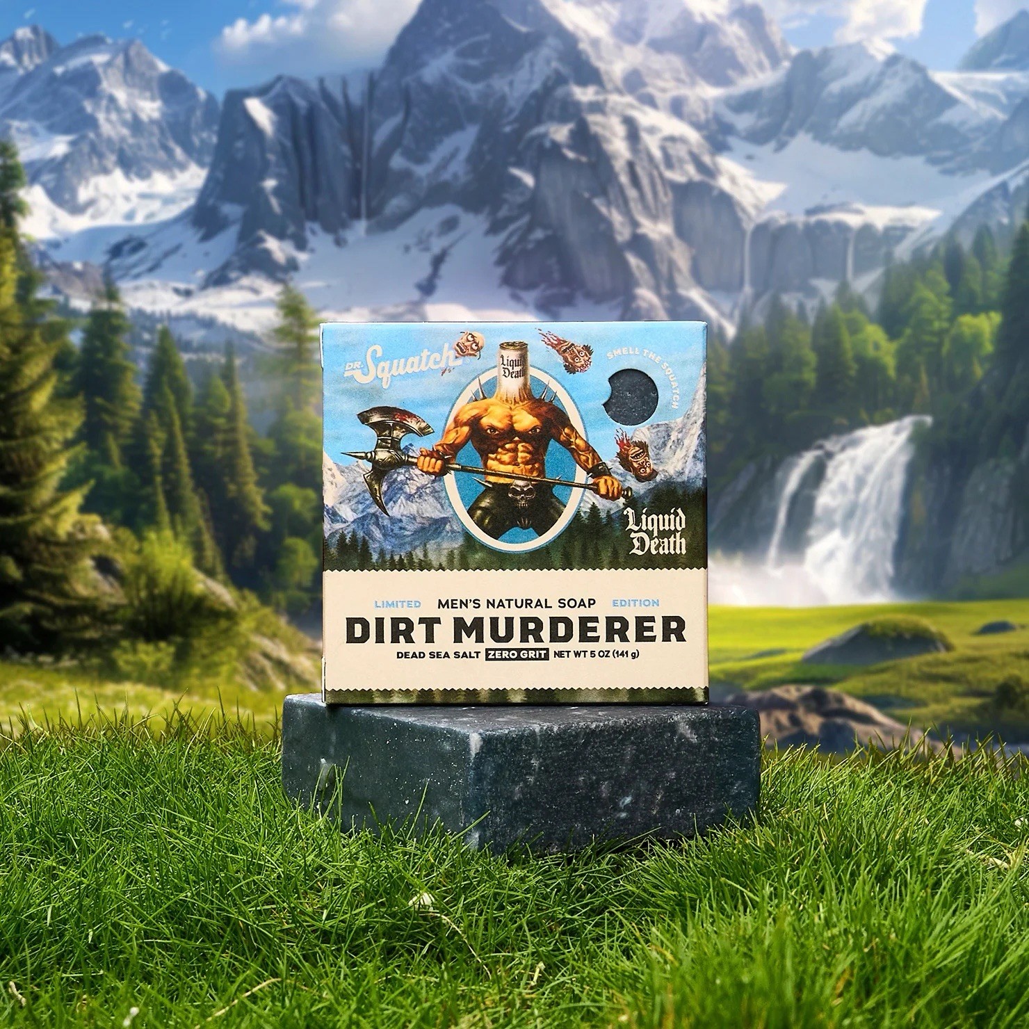 Dr. Squatch DIRT Murderer Limited Ed Zero Grit Soap Liquid Death, Dead Sea Salt