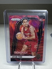 2024-25 Jaylon Tyson RC NBA Prizm Monopoly Red Wave Parallel #15 Cavs SP Rookie