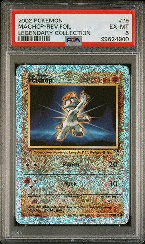PSA 6 EX-MT Pokemon Machop 79/110 Reverse Rev Holo Foil Legendary Collection - 第 1/2 張圖片