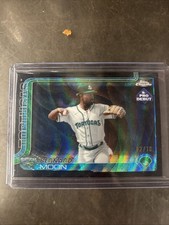 2025 Topps Pro Debut - Chrome Bernard Moon Black Wave Refractor /10 (RC)