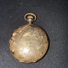 Antique Elgin Pocket Watch Gold-Filled Case Not Working Missing Glass And Hand