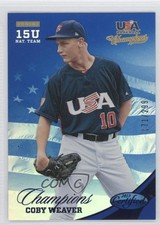2013 USA Baseball Champions Certified National Team Mirror Blue Coby Weaver 2u8