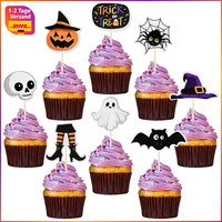 Halloween-Cupcake-Topper 80 StüCk Gruseliges Spukhaus Party Dekoration ZubehöR