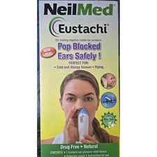 NEW NeilMed Eustachi Ear Pressure Pop Blocked Ears Safely Drug Free Cold & Flu