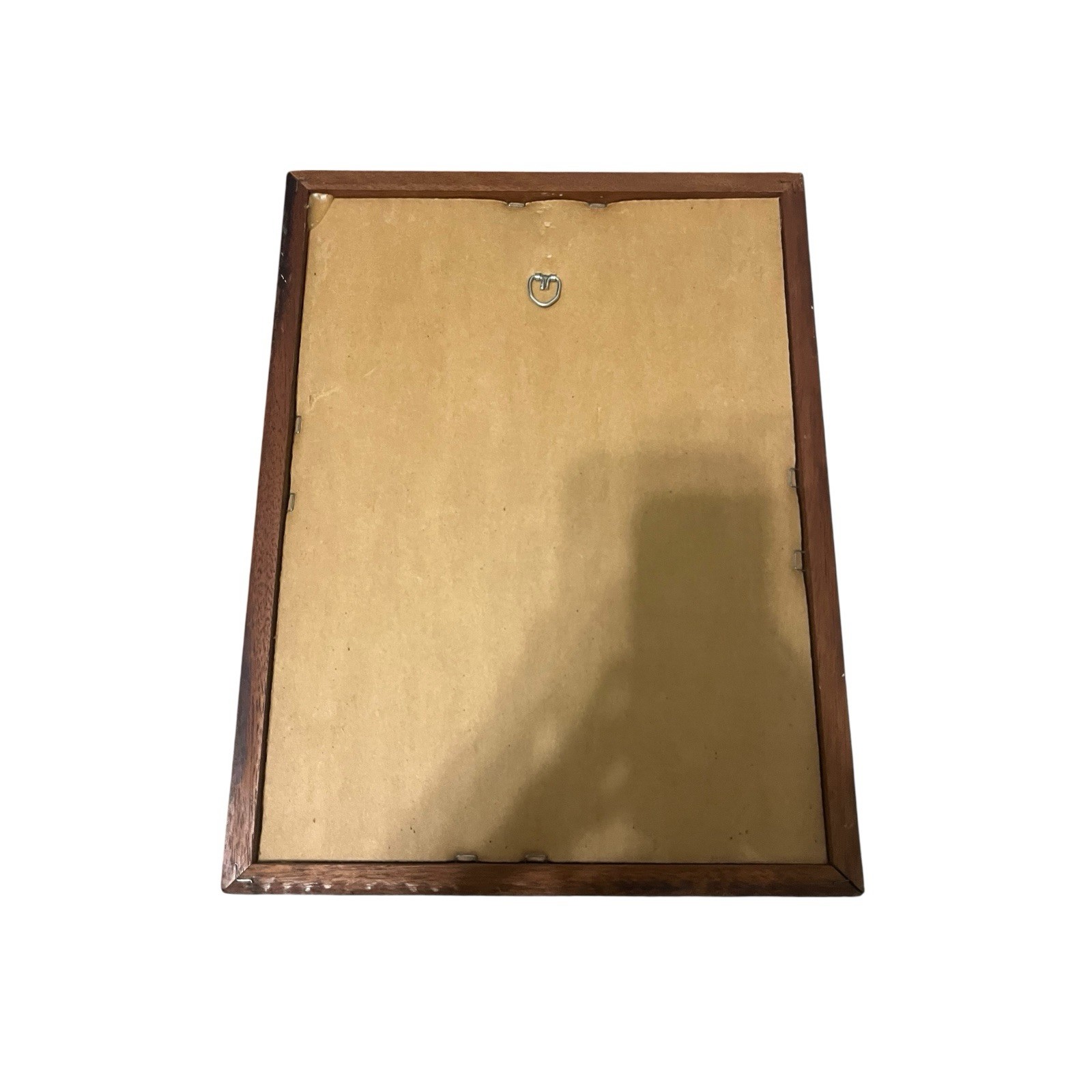 Vtg Hudson River Marquetry Mixed Wood Inlay Art Picture Ocean Sunset Seascape