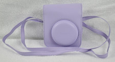 Lilac Purple Carry Case for Fujifilm Instax Mini 12 Camera w/ Adjustable Strap