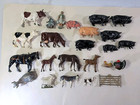 Vintage Britains Ltd Lead Farm Animal Figures Lot People Foals Turkey Dog Fence — photo 2