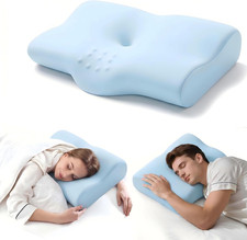 Cervical Neck Pillow for Sleeping,Ergonomic Memory Foam Cervical Pillow