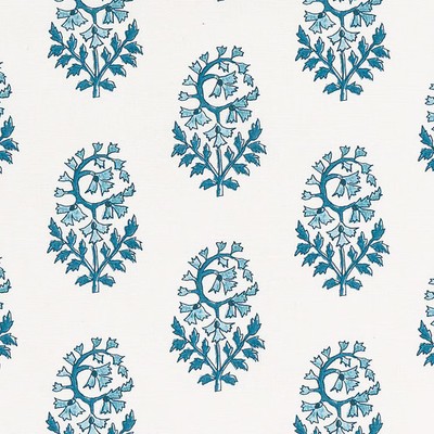 Molly Paisley Indigo Fabric by the Yard