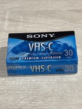 Sony VHS-C Tape 30 Minute Brand New Sealed