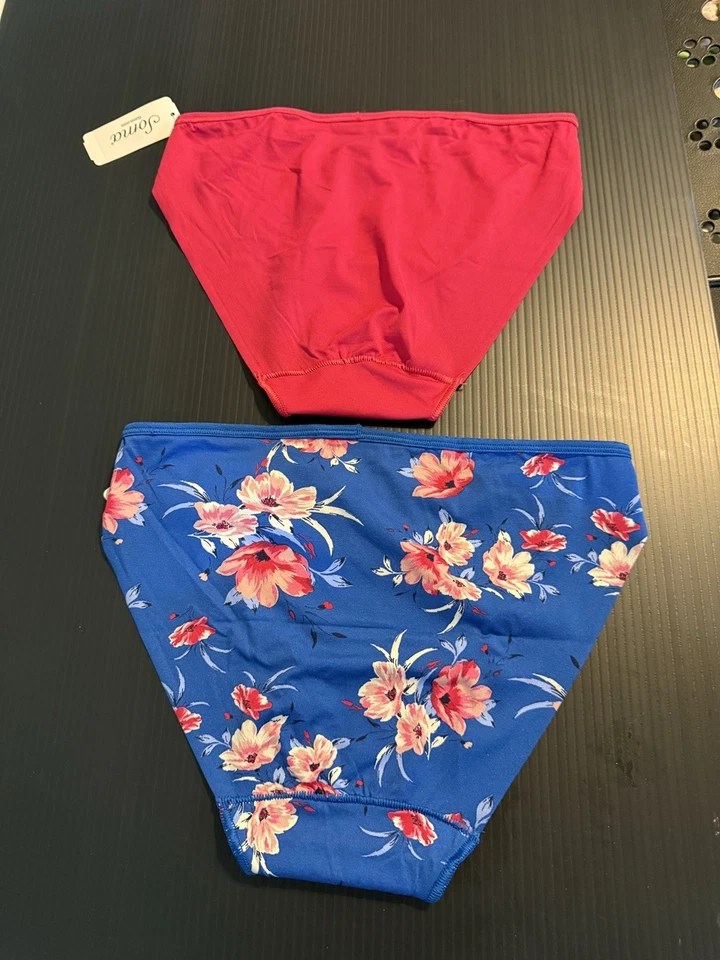 Soma Intimates Vanishing Edge Micro Bikini Rosa Vivo Floral XS Nuevo Lote Foto 2 de 4