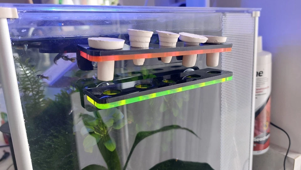 Hole Plug Frag Coral Rack Marine Nano Aquarium Reef SPS LPS Acrylic Fluorescent - Image 2 of 2