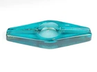 Vintage Blenko Turquoise Art Glass Ashtray – Mid Century Modern Statement Piece