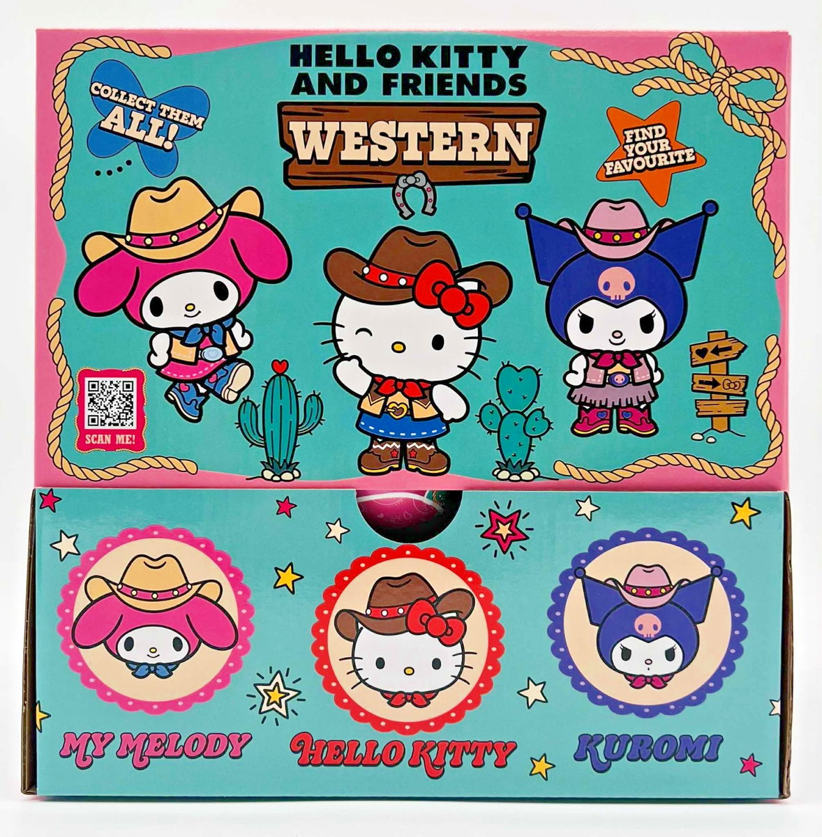 Hello Kitty Kuromi Western Blind Ball Figure New Official