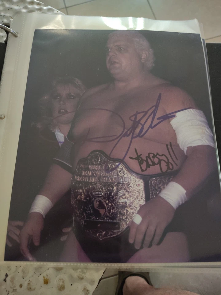 Подписанное фото куклы Дасти Родс 8x10 NWA WWE - Изображение 2 из 4