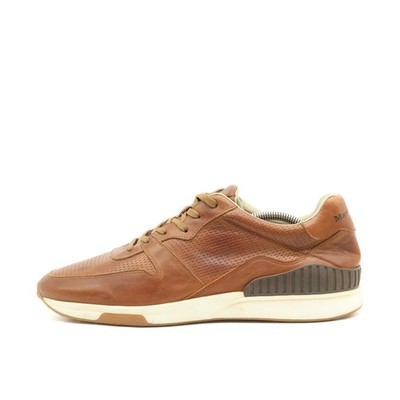 Marc O'Polo Herren Freizeit-Sneaker Schuhe Braun Leder Classic Sneaker EU 43