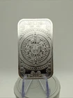 1 Troy Ounce .999 Fine Silver Aztec Calendar Bar – Stunning Detail