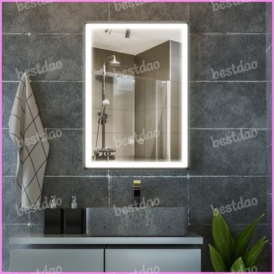 Mirrored LED Medicine Mirror Cabinet with Demister Wall Mounted Bathroom Cabinet