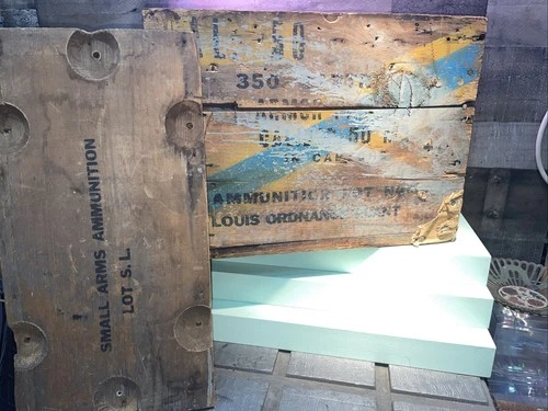 WWII 37 MM Ammo Crate WW2 Wooden Ammo Box USGI U.S. Military army USMC