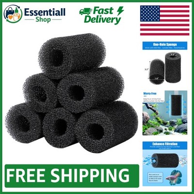 Durable Pre-Filter Sponge for Fish Tanks - 6-Pack | 0.8  Intake Essential