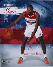 Alexandre Sarr Wizards Signed 16x20 Stylized Photo w/#2 Pick Insc - #1 of LE 12