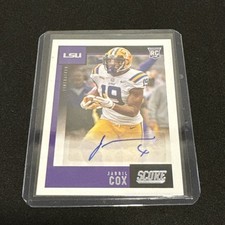 2021 Panini Chronicles Draft Picks Score Rookie Autographs Jabril Cox #SA-JCO