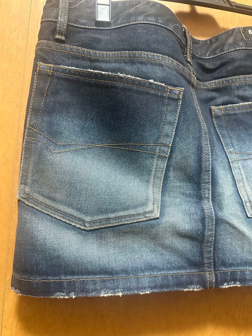 USED BALENCIAGA DENIM MINI SKIRT GOOD thumbnail 5