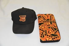 Swag Golf Stacked Kings Fluorescent Orange Glove Holder Case + Matching Hat