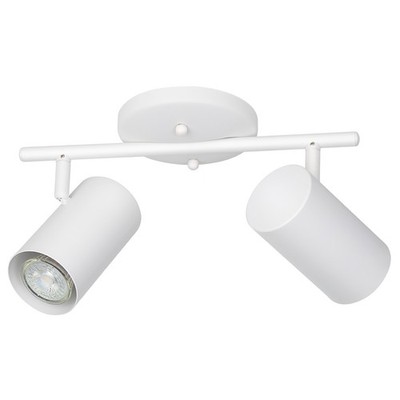 Eglo 205166A Calloway 2 Light 13''W Fixed Rail Ceiling Fixture - White
