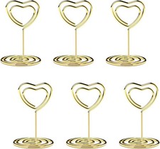 Heart Shaped Table Number Holders