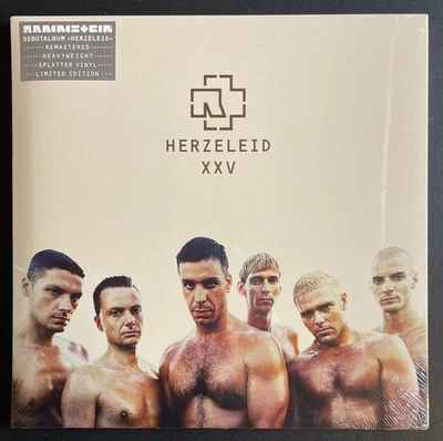 RAMMSTEIN - HERZELEID XXV ANNIVERSARY LTD. ED. BLAU SPLATTER 2 VINYL LP NEU ! - Bild 1 von 4
