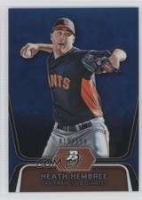 2012 Bowman Platinum Prospects Blue Refractor 15/199 Heath Hembree #BPP91 0a1