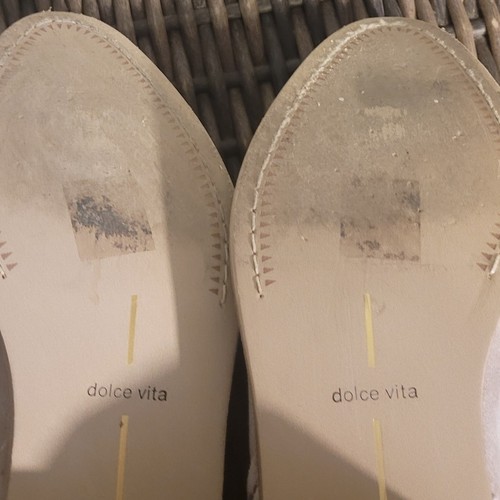 Dolce Vita Womens Suede Ankle Booties Estimated Sz 9 Tan Beige Block Heel Boots - Picture 9 of 10
