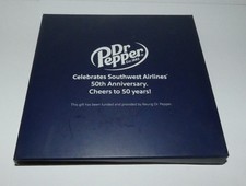 SOUTHWEST AIRLINES DR PEPPER CERAMIC COASTER CELEBRATING 50TH ANNIVERSARY