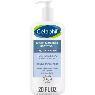 Body Wash By CETAPHIL, NEW Moisturizing Relief Body Wash For Sensitive Skin, 7