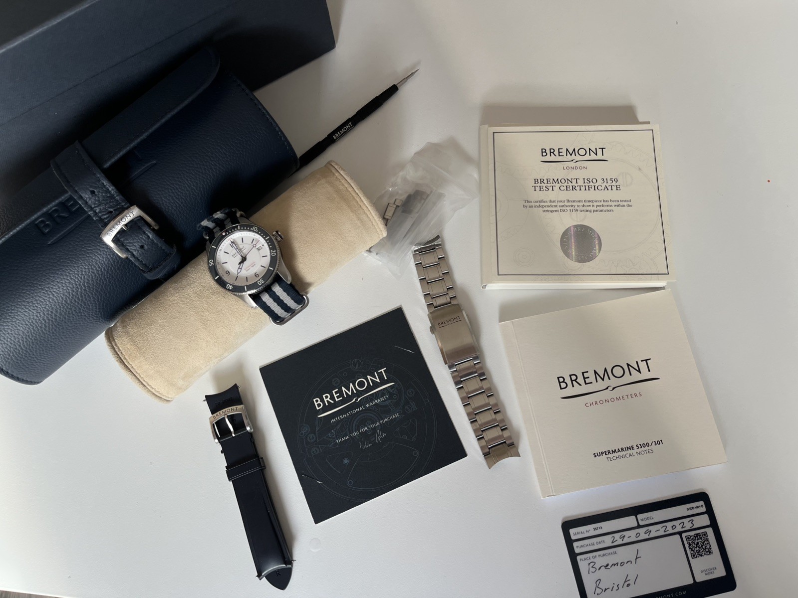 Bremont Supermarine White Men's Watch - S300 Full Set