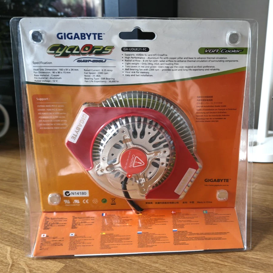 GIGABYTE Cyclops VGA Cooler Geforce Radeon GH-UDUE21-FC - Image 3 of 4