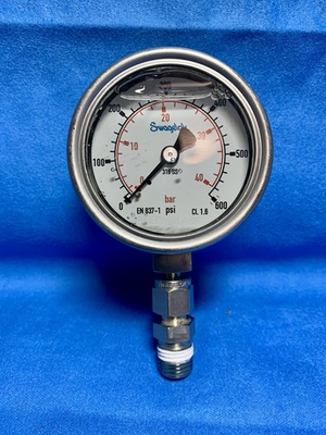#ad Swagelok EN 837 1 Pressure Gauge 0 600 PSI CL 1.6 $29.99