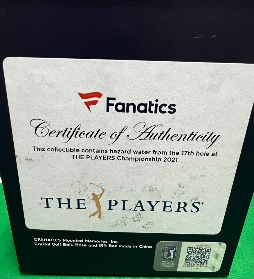 2021 "The Players Championship" PGA TPS Sawgrass Hole 17 Water Hazard