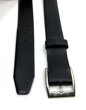 Paris Made In USA Split Cowhide Belt Men’s 36/91 Black 90099