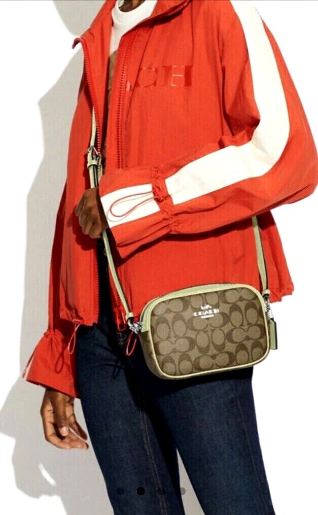 New Coach C9926 Mini Jamie Camera Bag Signature Coated Canvas