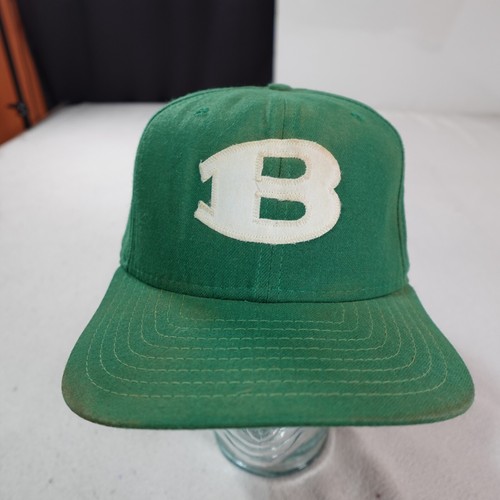 Cappello Berretto Vintage New Era Uomo Verde Boston B Snapback Scuola Superiore Baseball OSFA - Foto 3 di 16