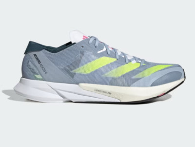 Size 13 - adidas Adizero Adios 8 Wonder Blue Lucid Lemon h03615 | eBay