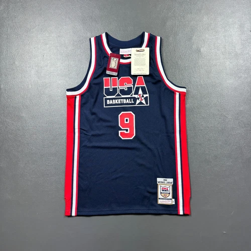 100% Authentic Michael Jordan Mitchell Ness 92 USA Olympic Jersey Youth XL 18/20 - product listing photo