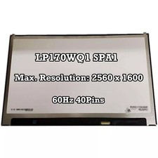 LP170WQ1 SPA1 LED LCD Screen 17" QHD 2560x1600 40 Pins Narrow Connector 60Hz