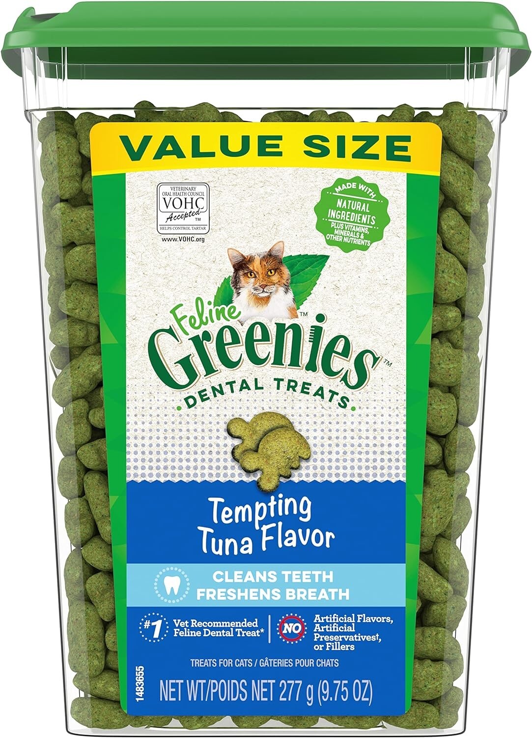 Greenies Feline Adult Natural Dental Care Cat Treats,Tempting Tuna Flavor.....