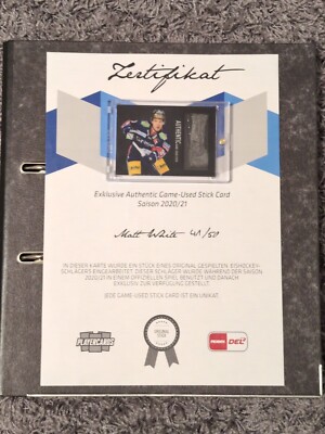 Matt White, DEL Stick Card Eisbären Berlin 41/50, Eisbären Berlin 