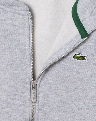 LACOSTE Kids Pocket Brushed Fleece Sweatshirt Hooded Zip Up ALL SIZES (2YR-16YR) - Picture 5 of 20