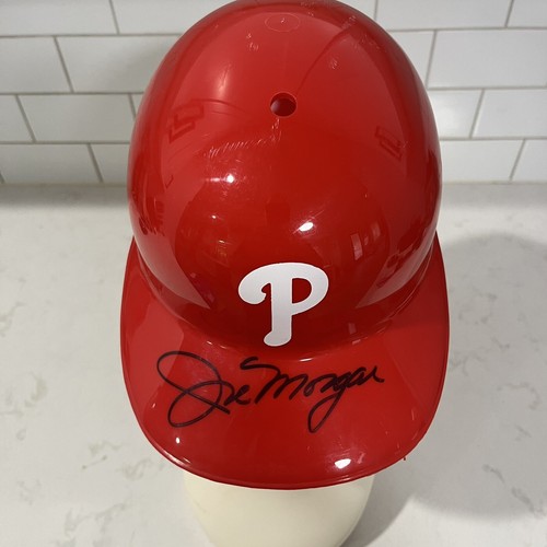JOE MORGAN Philadelphia Phillies SIGNED Baseball HELMET Hall of Gamer