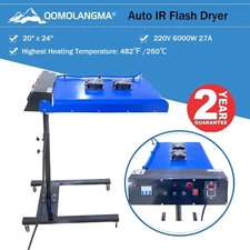 20" x 24" SCREEN PRINTING AUTOMATIC IR FLASH DRYER WITH SENSOR 220V 6000W